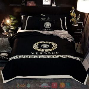 Versace Black Quilt Bedding Set
