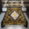 Versace Black-Yellow 1 Luxury Brand Bedding Set