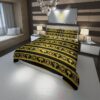 Versace Black-Yellow Luxury Brand Bedding Set