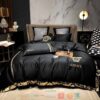 Versace Brand Black Quilt Bedding Set