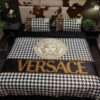 Versace Brown Monogram Classic All Over Print Bedding Set