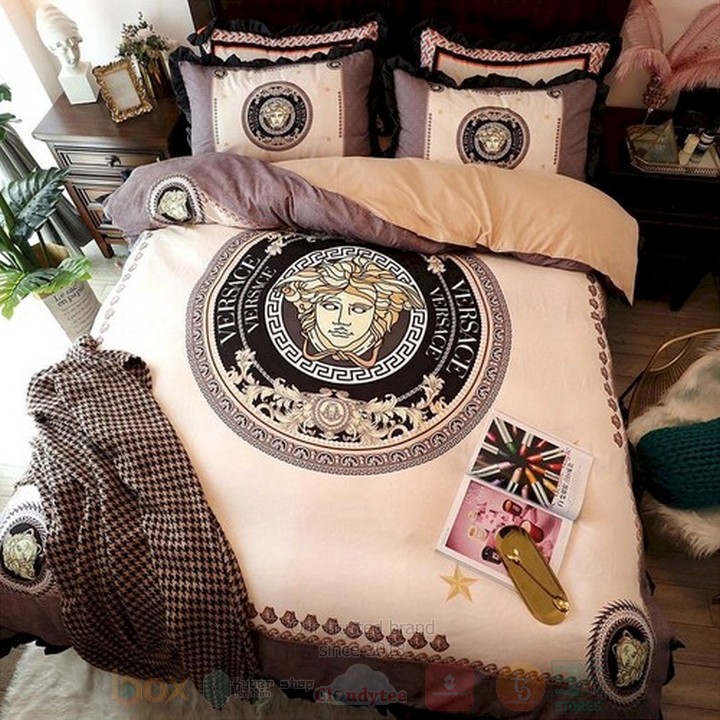 Versace Cream Inspired Bedding Set Versace Cream Inspired Bedding Set