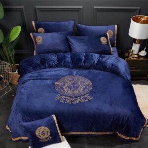 Versace Dark Blue Bedding Set