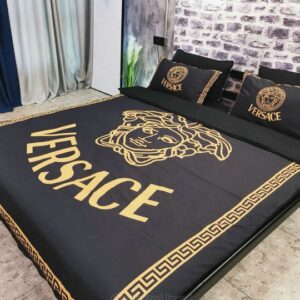 Versace Drak Grey Inspired Bedding Set