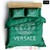 Versace England Luxury Brand Green Quilt Bedding Set