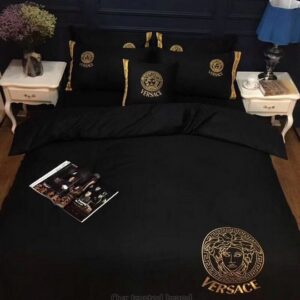 Versace Full Black Inspired Bedding Set