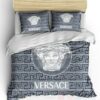 Versace Full Blue-Grey Luxury Brand Bedding Set
