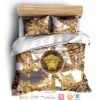Versace Gold Chain Pattern Quilt Bedding Set