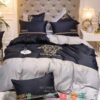 Versace Grey Navy Quilt Bedding Set