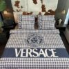Versace Grey-White Inspired Bedding Set