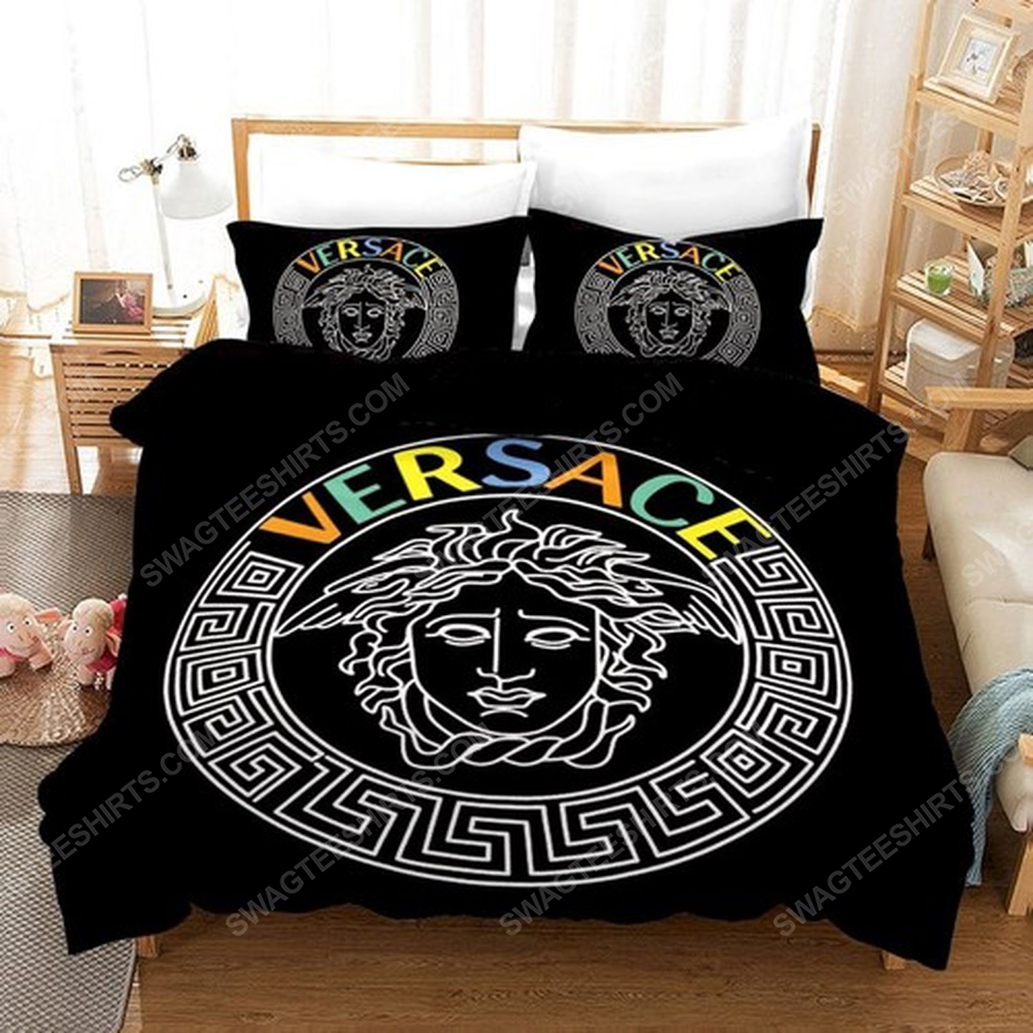 Versace Home Colorful Full Print Duvet Cover Bedding Set Versace Home Colorful Full Print Duvet Cover Bedding Set