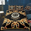 Versace Home Gold Classic Symbol All Over Print Bedding Set