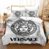 Versace Home White Version Full Print Duvet Cover Bedding Set