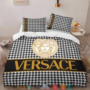Versace Houndstooth Quilt Bedding Set