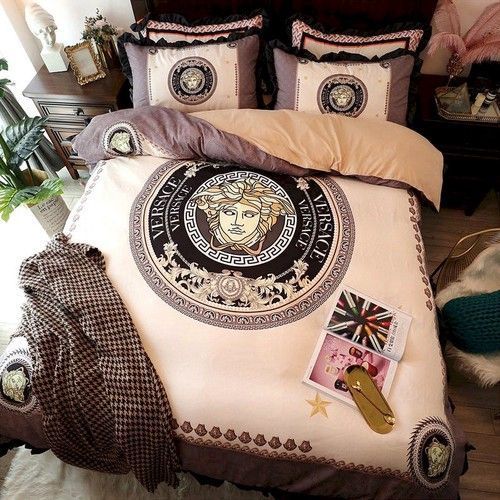 Versace Khaki Bedding Set Versace Khaki Bedding Set