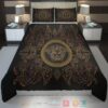Versace La Coupe Des Dieux Logo Black Pattern Bedding Set