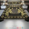 Versace Logo Yellow Black Quilt Bedding Set