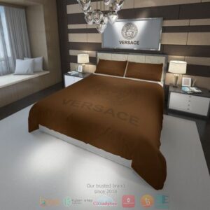 Versace Luxury Brand Brown Bedding Set