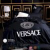 Versace Luxury Brand Dark Blue Bedding Set