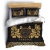 Versace Medusa Full Black Luxury Brand Bedding Set