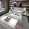 Versace Medusa Logo Luxury Brand White Bedding Set