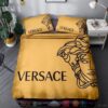 Versace Medusa Logo Yellow Bedding Set