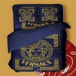 Versace Medusa Navy Inspired Bedding Set