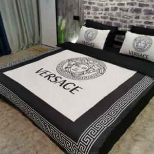 Versace Medusa White-Black Inspired Bedding Set