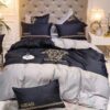 Versace Navy-Grey Luxury Brand Bedding Set
