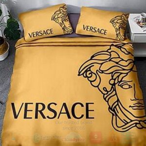 Versace Pattern Yellow Inspired Bedding Set