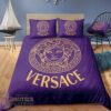 Versace Purple 12 Duvet Cover Sheet Cover Pillow Cases Luxury Bedding Sets