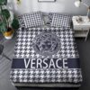Versace White Blue Bedding Set