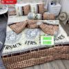 Versace White Khaki Cutes Bedding Set