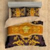 Versace Yellow-Dark Brown Luxury Brand Bedding Set