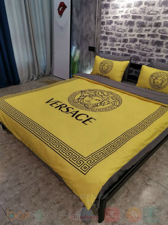 Versace Yellow Inspired Bedding Set Versace Yellow Inspired Bedding Set