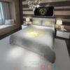 Versace Yellow Logo White Bedding Set