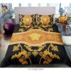 Versace Yellow Pattern Black Duvet Cover Bedding Set