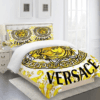 Versace Yellow White Bedding Set