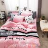Victoria’S Secret Pink Embroidery Flannel Bedding Set