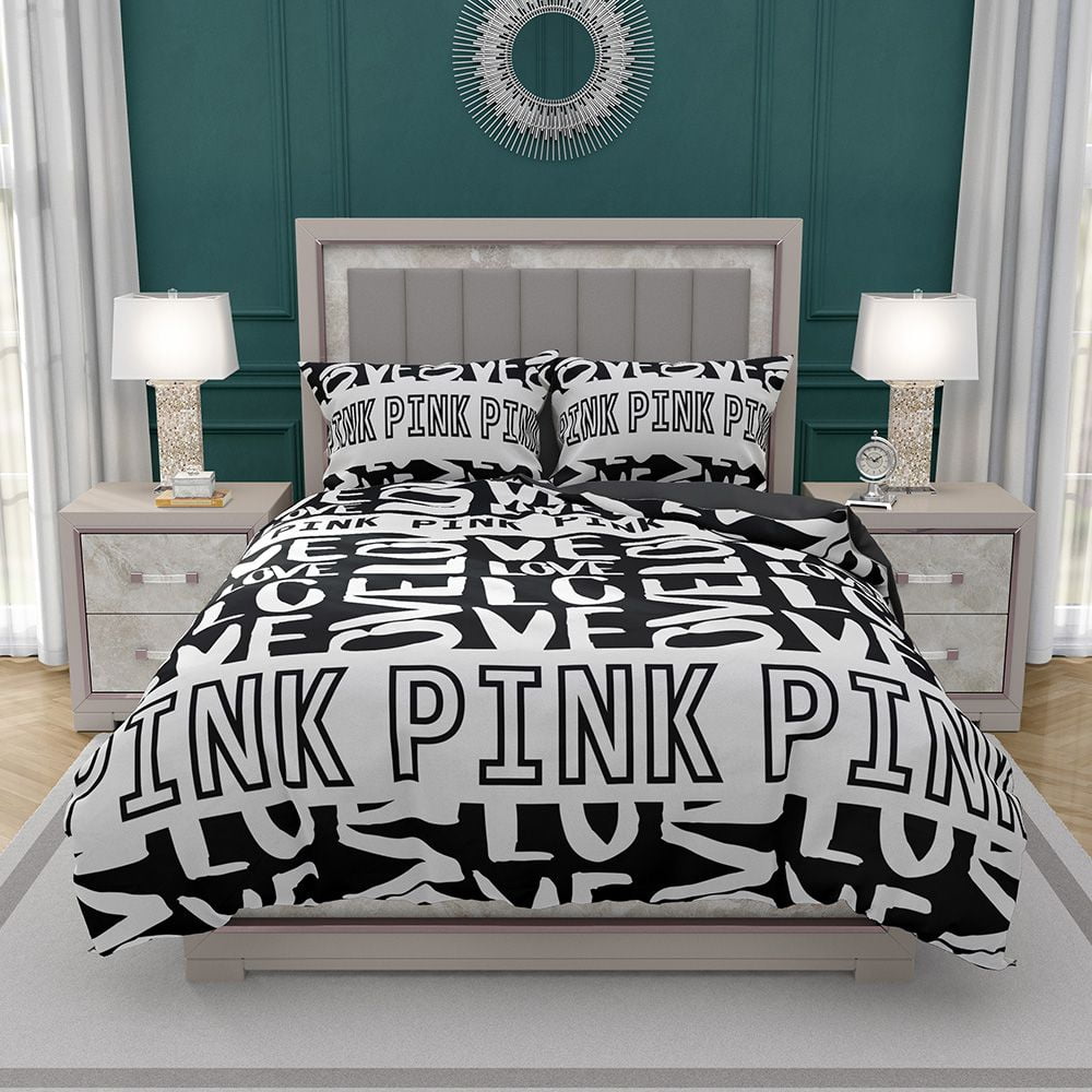 Victoria’s Secret Pink Valentine Day Pattern Bedding Set Victoria’s Secret Pink Valentine Day Pattern Bedding Set