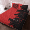 Viking Fenrir Red Quilt Bedding Set