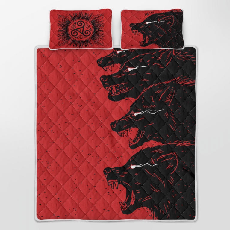 Viking-Fenrir-Red-Quilt-Bedding-Set-2