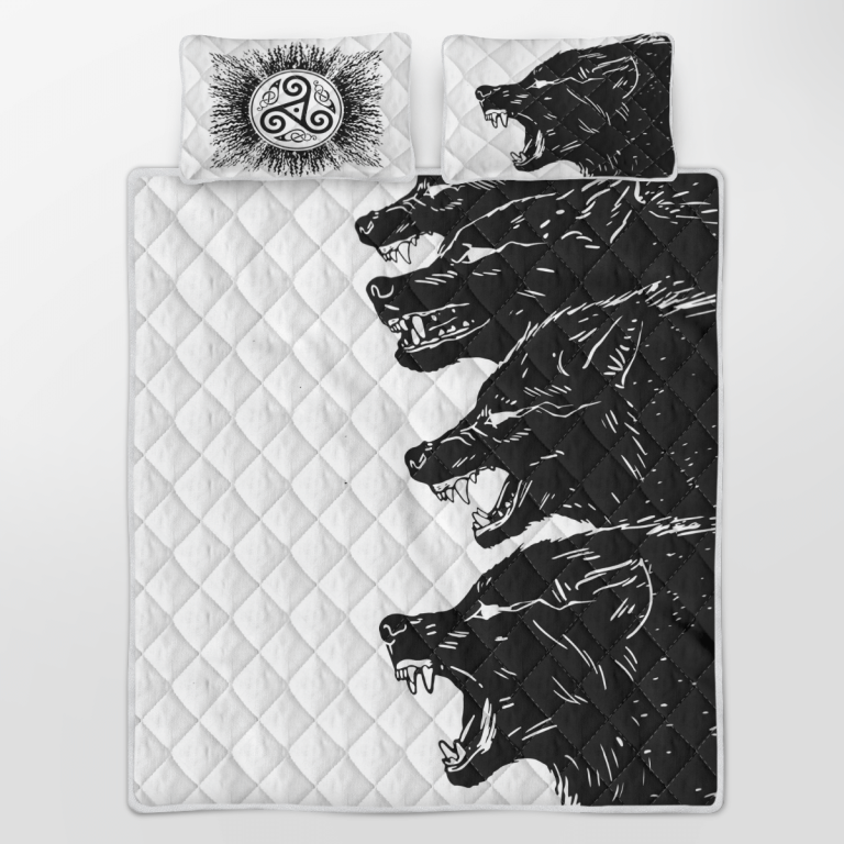 Viking-Fenrir-White-Quilt-Bedding-Set-2