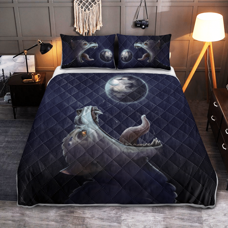 Viking-Fenrir-Wolf-Trying-To-Swallow-The-Moon-Quilt-Bedding-Set-1
