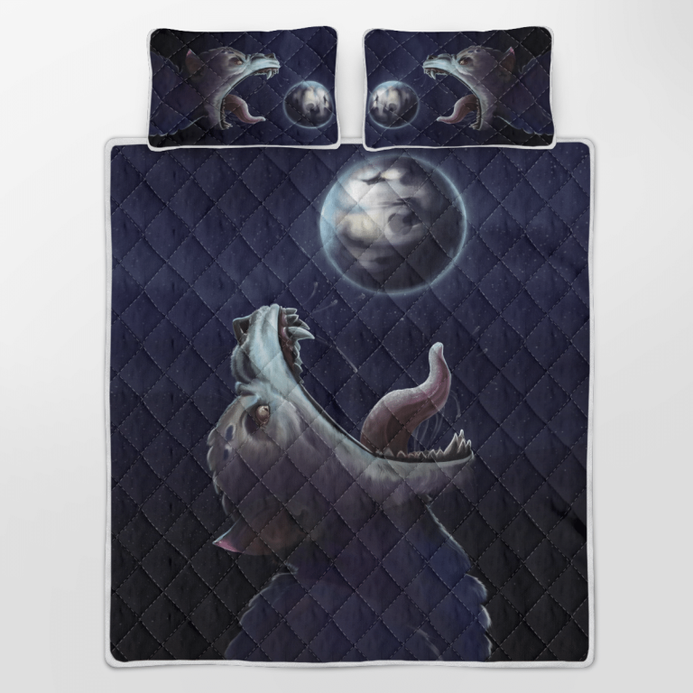Viking-Fenrir-Wolf-Trying-To-Swallow-The-Moon-Quilt-Bedding-Set-2
