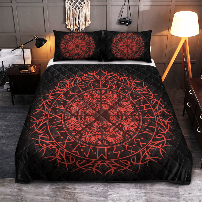 Viking-Fire-Vegvisir-Quilt-Bedding-Set-1
