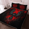 Viking Raven Vegvisir Quilt Bedding Set