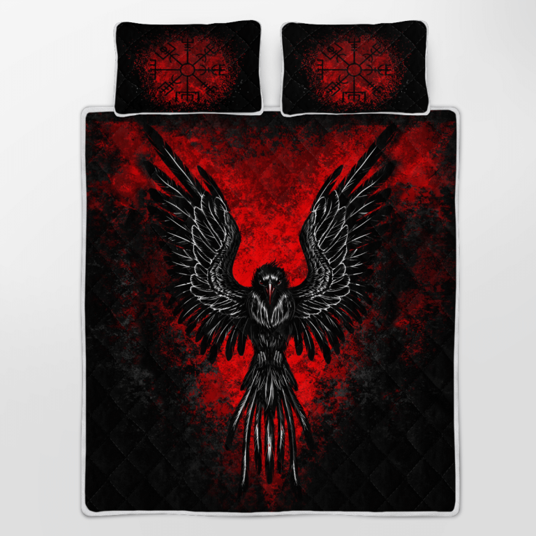 Viking-Raven-Vegvisir-Quilt-Bedding-Set-2