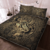 Viking Totem Birds Raven Huginn And Muninn Ravens Of Odin Quilt Bedding Set
