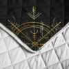 Viking Vegvisir And Rune Quilt Bedding Set